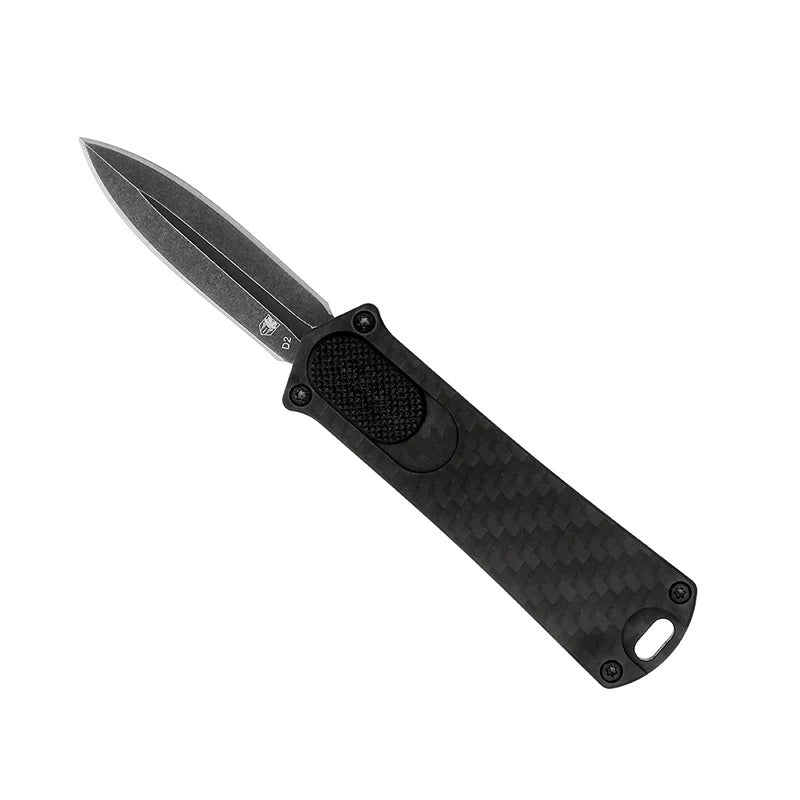 CobraTec 952 Dagger 1.75 Inch Black Carbon Fiber OTF Knife