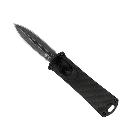 CobraTec 952 Dagger 1.75 Inch Black Carbon Fiber OTF Knife