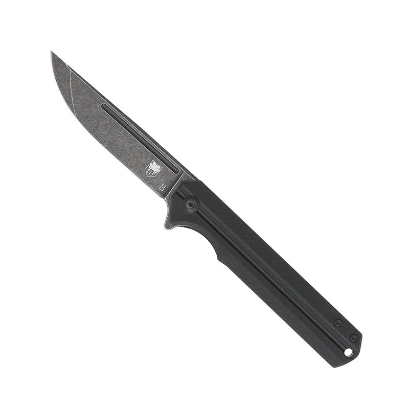 CobraTec Streamline Black G-10 Handle D2 Steel Flipper Pocket Knife