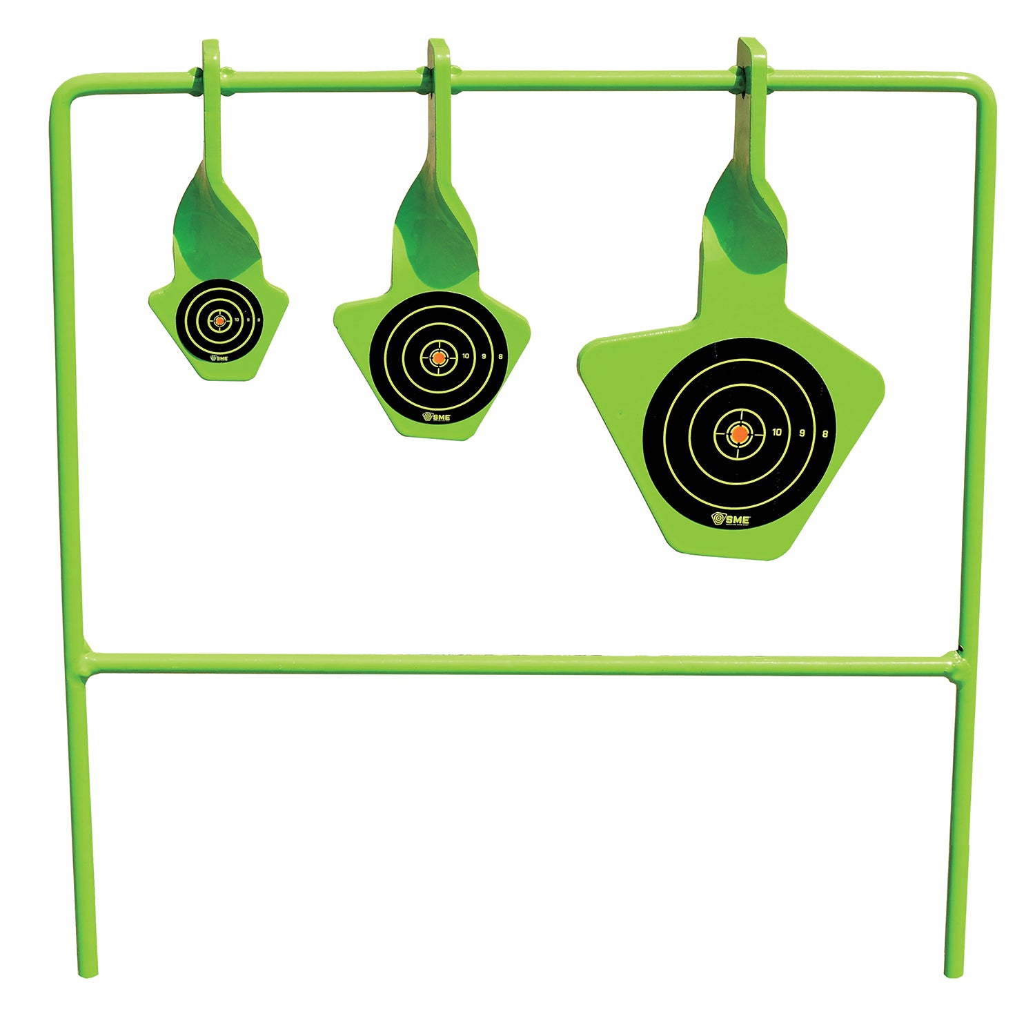SME SMEST22 Spinning Rimfire Pistol/Rifle Steel Target Black/Green Bullseye
