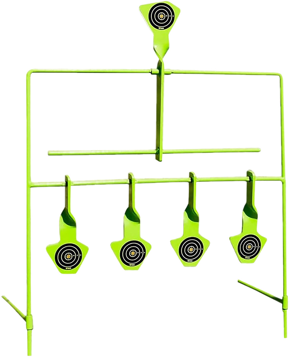 SME SMEST22RES Self-Resetting Rimfire Target Pistol/Rifle Black/Green Steel