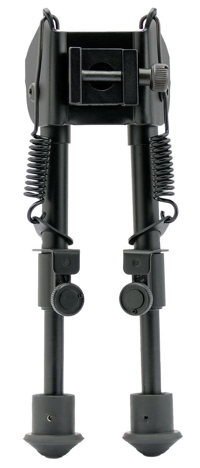 SME SMEBPSPR Bipod with Spring Legs, Black Anodized Aluminum, Picatinny/Weaver Rail, 6-9"