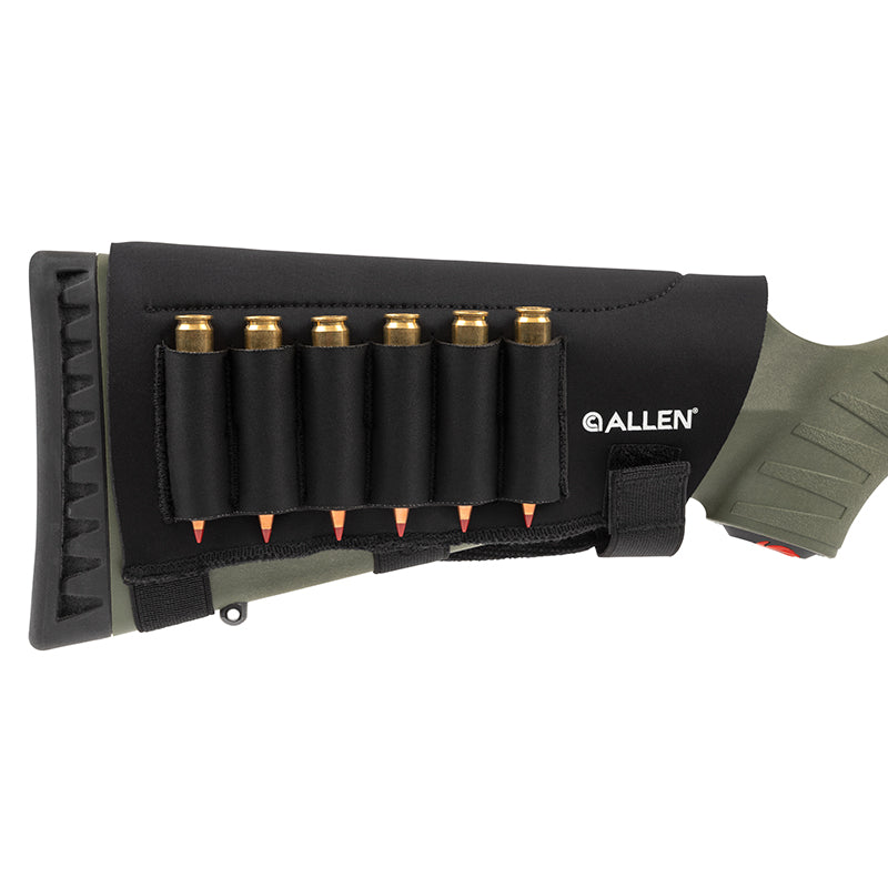 Allen Mesa Neoprene 6-Round Shell Holder for Buttstock Black