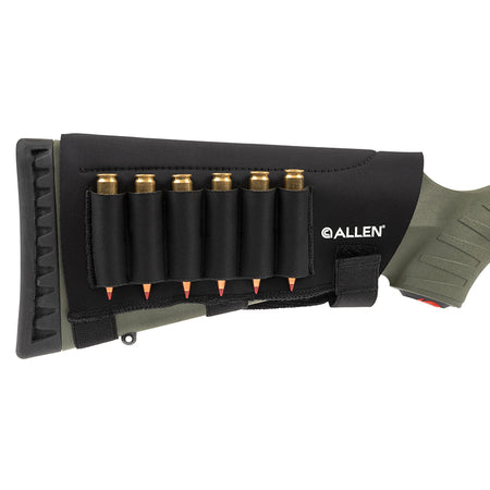 Allen Mesa Neoprene 6-Round Shell Holder for Buttstock Black