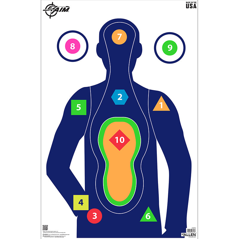 Allen Company EZ Aim Command Silhouette Target 23"x35" (50-Pack)