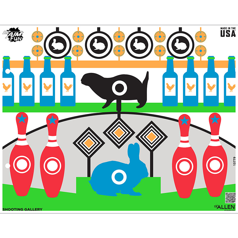 Allen Company EZ Aim Shooting Gallery Paper Target 23"x19" (4-Pack)