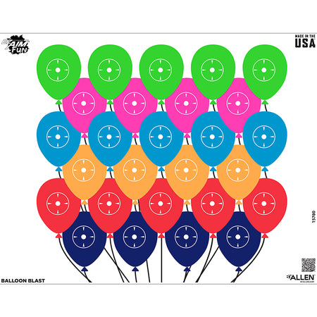Allen Company EZ Aim Balloon Blast Shooting Target 24"x19" (4-Pack)