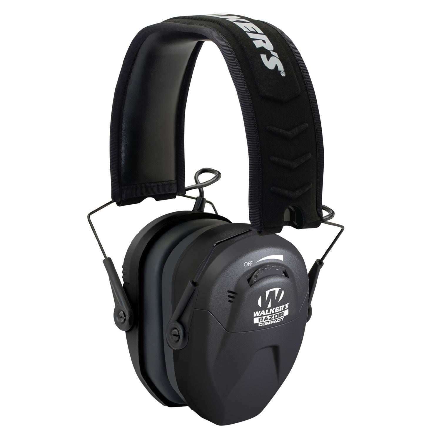 Walker's GWPCRSEM Razor Compact 23 dB Electronic Over-the-Head Earmuff Black Polymer Youth/Women