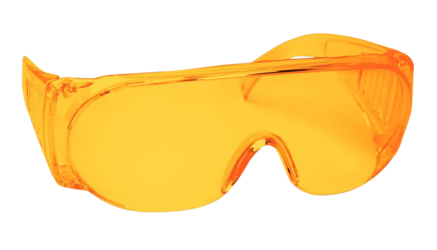 Walker's GWPFCSGLAMB Full Coverage Adult Eye Protection Amber Lens Amber Polycarbonate Frame