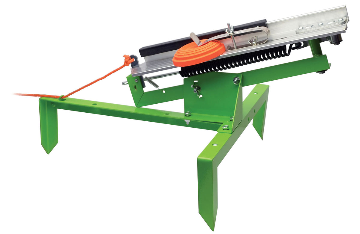 SME SMEFCT Clay Target Thrower Green Spring Loaded Adjustable Tension Single
