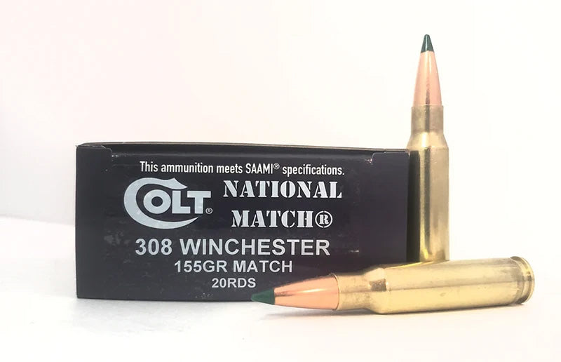 DoubleTap .308 Win / 7.62x51mm Colt National Match 155 grain Sierra Tipped MatchKing ammunition