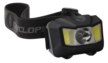 Cyclops CYCHL250 Hero 250 Lumen White and 25 Lumen Green COB LED Headlamp Black Silent On Off