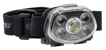 Cyclops CYCHLFXP XP Force Multi-Color LED Headlamp 350 Lumens High White Cree XT-E S3 Bulb Black
