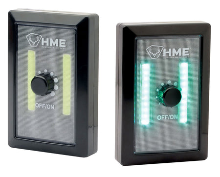 HME COBGWS 200-Lumen COB LED Wall Switch Light for Hunting Blinds Cabins Green LED Black