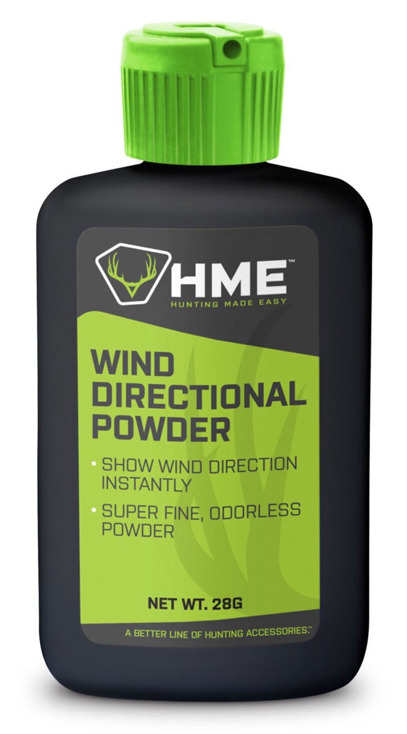 HME Odorless Wind Indicator Powder 1 oz Bottle for Wind Detection