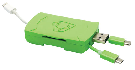 HME QMCR Multi-Format SD Card Reader for Smartphones Green