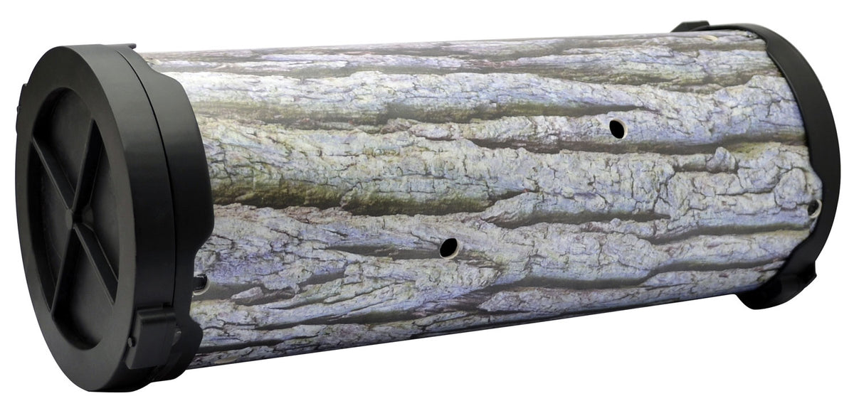 American Hunter AHSWNLOG Swine Log 30 lb Wildlife Feeder Gray