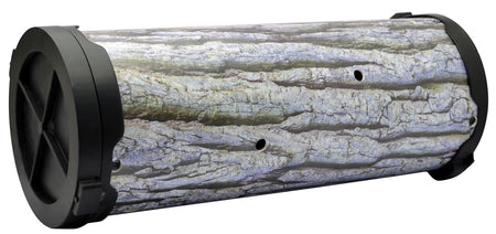 American Hunter AHSWNLOG Swine Log 30 lb Wildlife Feeder Gray