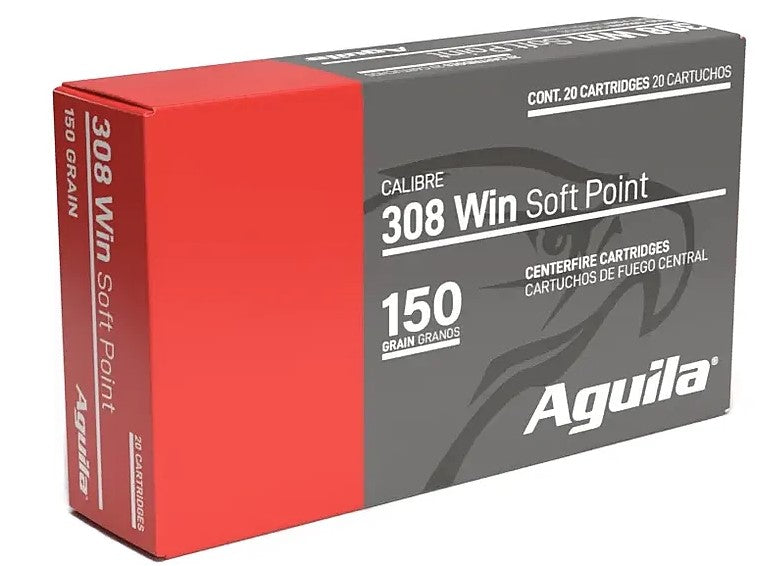 Aguila InterLock  150 Grain .308 Win / 7.62x51mm 2810 fps 640420012681