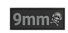 G-Code Tactical 9mm Velcro ID Caliber Patch Grey/Black
