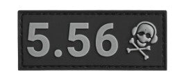 G-Code Tactical 5.56 Velcro ID Caliber Patch Grey/Black