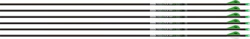 Easton 5MM Axis 400 Arrows 6-Pack HalfOut Insert 2" Blazer Vanes