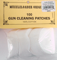 M-Loader Cotton Patches 45-58 Caliber Muzzleloader Cleaning 100 Pack