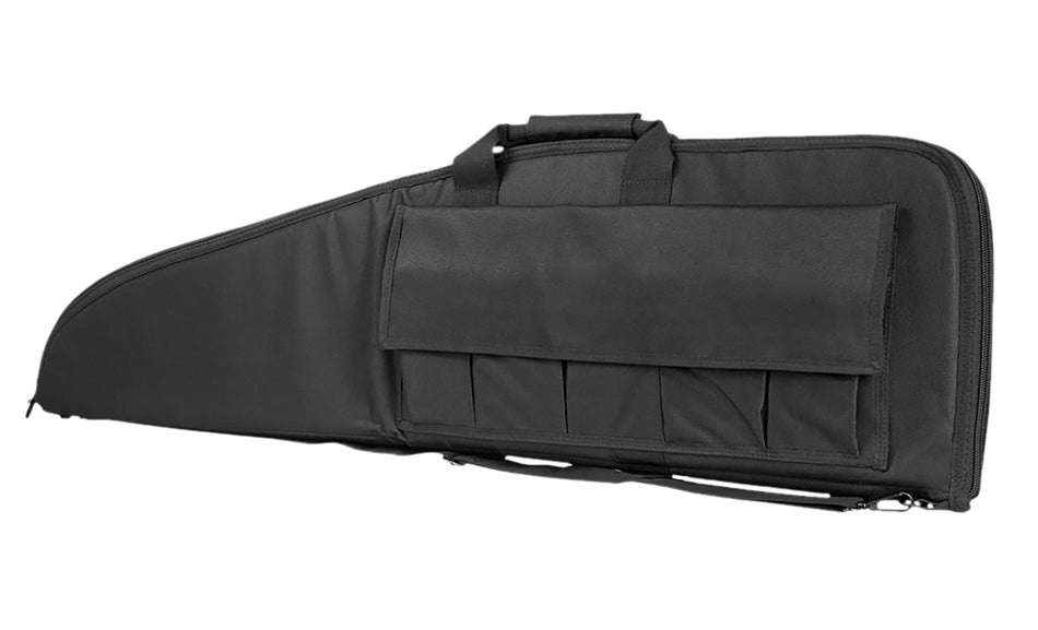 NcStar VISM Black Rifle Case with PVC Material Foam Padding and Magazine Pockets