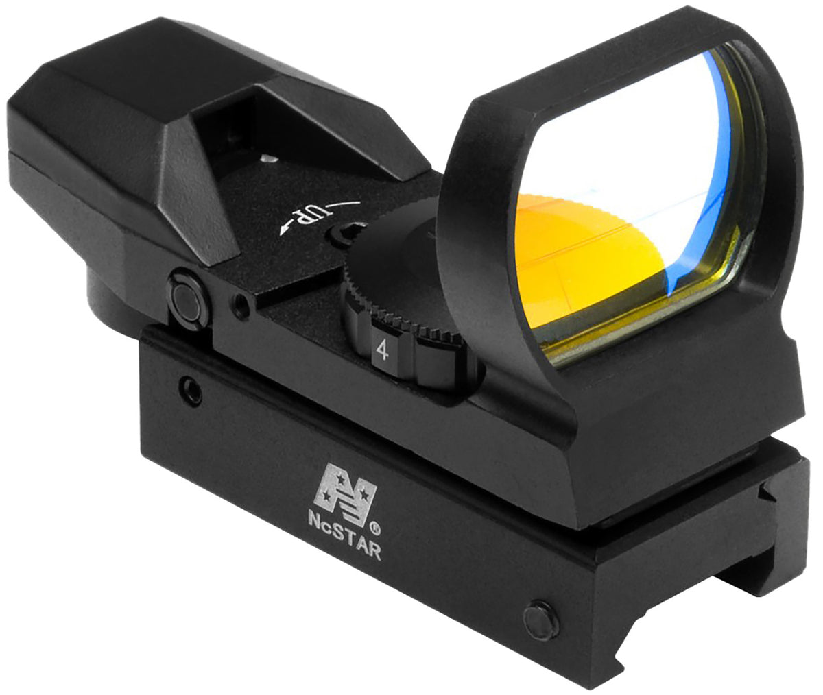 NcStar D4B Four Reticle Red Dot Reflex Sight Black Anodized 1x 3 MOA Dot