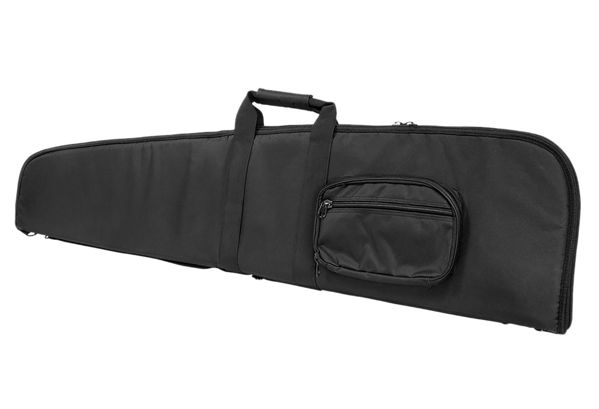 NcStar CVS290652 VISM Black Rifle Case PVC Nylon Foam Lined with Heavy Duty Double Zippers