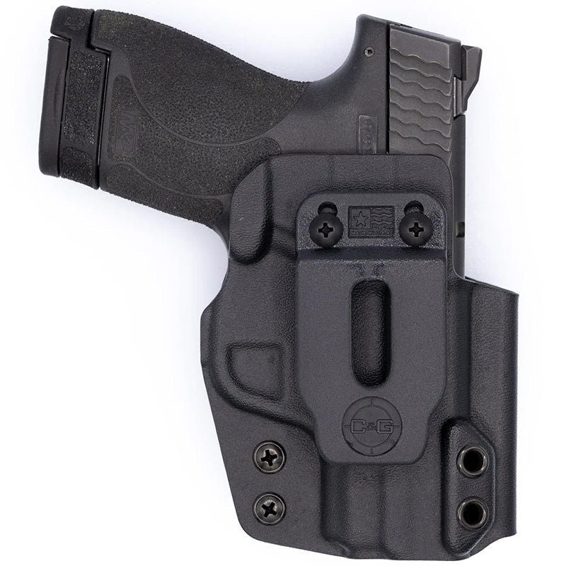 S&W M&P Shield 9/40 3.1" IWB Covert Kydex Holster Left Handed Black C&G
