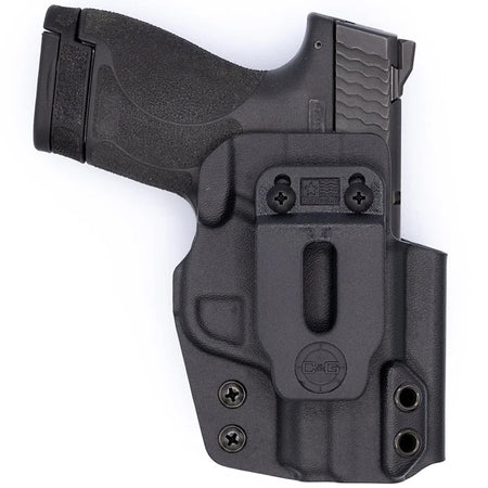 S&W M&P Shield 9/40 3.1" IWB Covert Kydex Holster Left Handed Black C&G