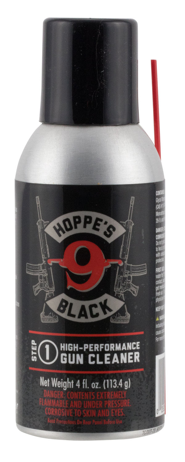 Hoppe's Black 4 oz Aerosol Firearm Cleaner with Extension Tube