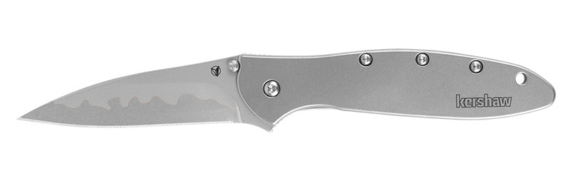Kershaw 1660CB Leek 3" Composite Drop Point Silver Pocketknife