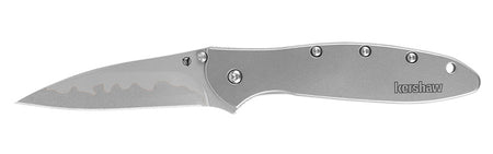 Kershaw 1660CB Leek 3" Composite Drop Point Silver Pocketknife