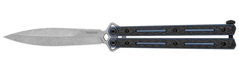 Kershaw Lucha Carbon Fiber Balisong 4.6" Spear Point Blade