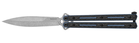 Kershaw Lucha Carbon Fiber Balisong 4.6" Spear Point Blade