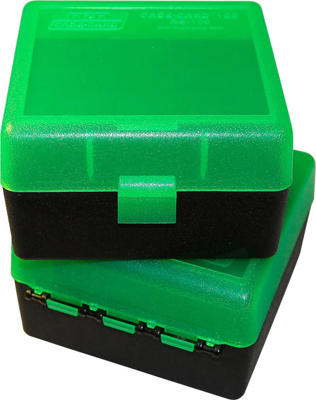 MTM .223 100 Round Green/Black Flip-Top Ammo Box