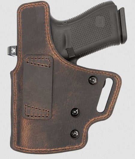 Versacarry DEF2204-300A Defender Alpha OWB Holster Brn/Blk Sz4 3.0"