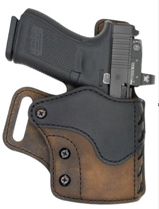 Versacarry Sabre Outside Waistband Holster Size 1 4.5" Barrel Brown/Black