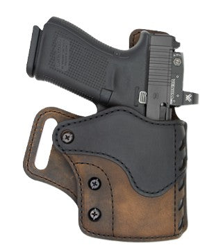 Versacarry Sabre Outside Waistband Holster Size 4 3.0" Barrel Brown/Black
