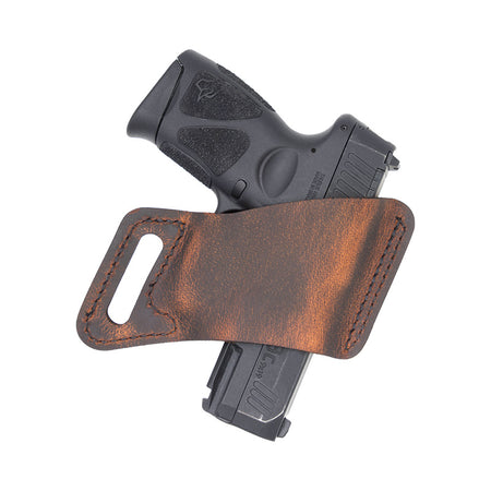 Arma OWB Holster by Versacarry, Brown Leather, RH, Size 6