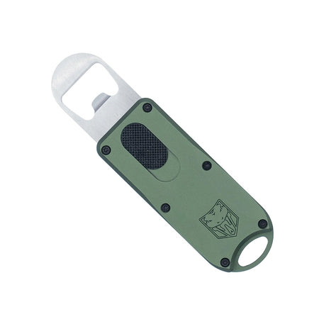 CobraTec OD Green Anodized OTF Bottle Opener with Lanyard Loop