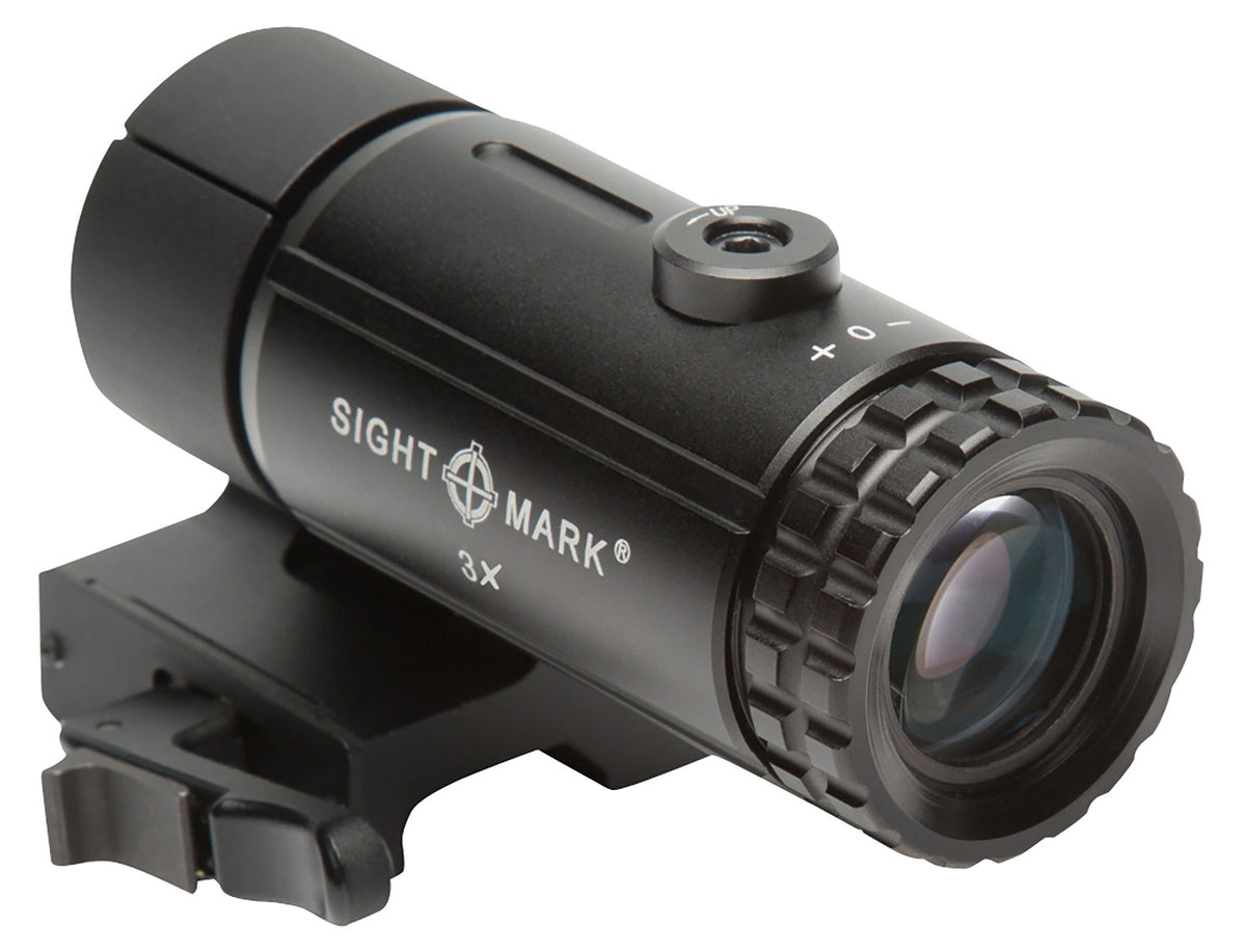 Sightmark SM19063 T-3 3x23mm Reflex Sight Magnifier with Quick Detach Flip-to-Side Mount