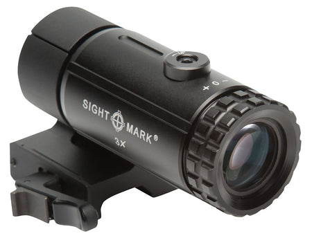 Sightmark SM19063 T-3 3x23mm Reflex Sight Magnifier with Quick Detach Flip-to-Side Mount
