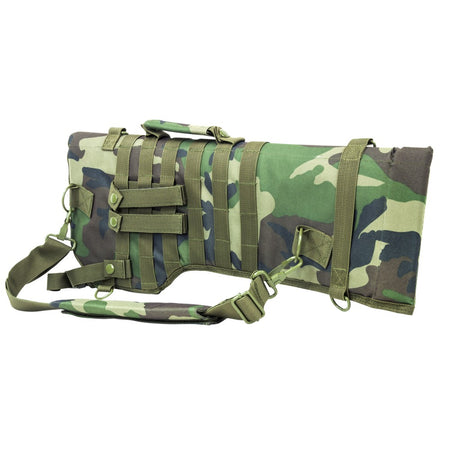 VISM Tactical Rifle Carry Scabbard Woodland Camouflage