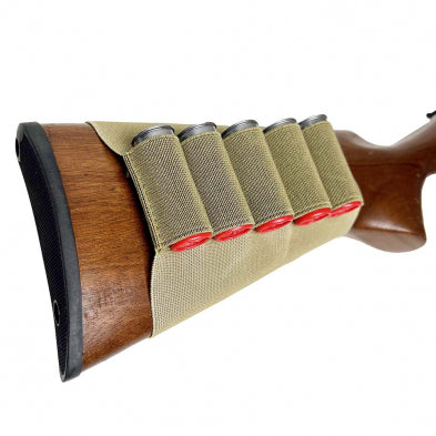 VISM Tan Buttstock Shot Shell Holder for Shotguns
