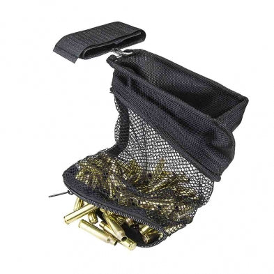 VISM AR-15 Mesh Brass Shell Catcher with Attachment Strap Black