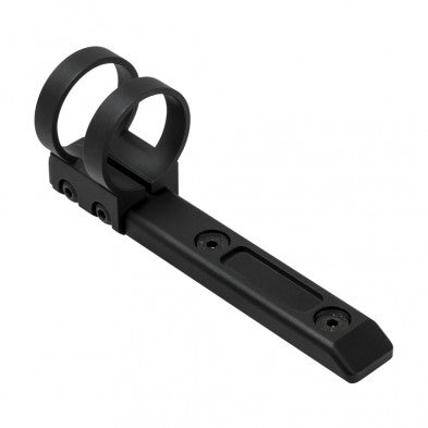M-LOK 1" Extended Ring Flashlight Mount - Black Aluminum