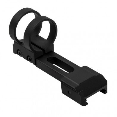 NcSTAR Picatinny 1" Extended Ring Flashlight Mount - Black Aluminum